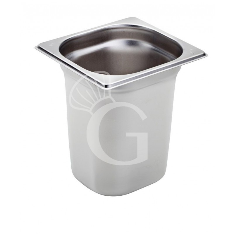 Schüssel aus Edelstahl GN1/6 B 176 mm x T 162 mm H 200 6 L