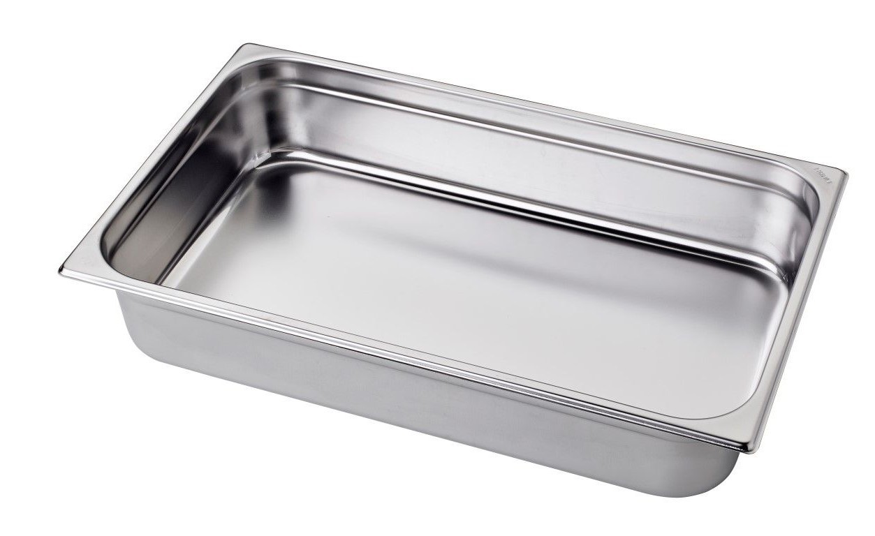 Schüssel aus Edelstahl GN1/1 B 530 mm x T 325 mm x H 100 mm 13,3 L