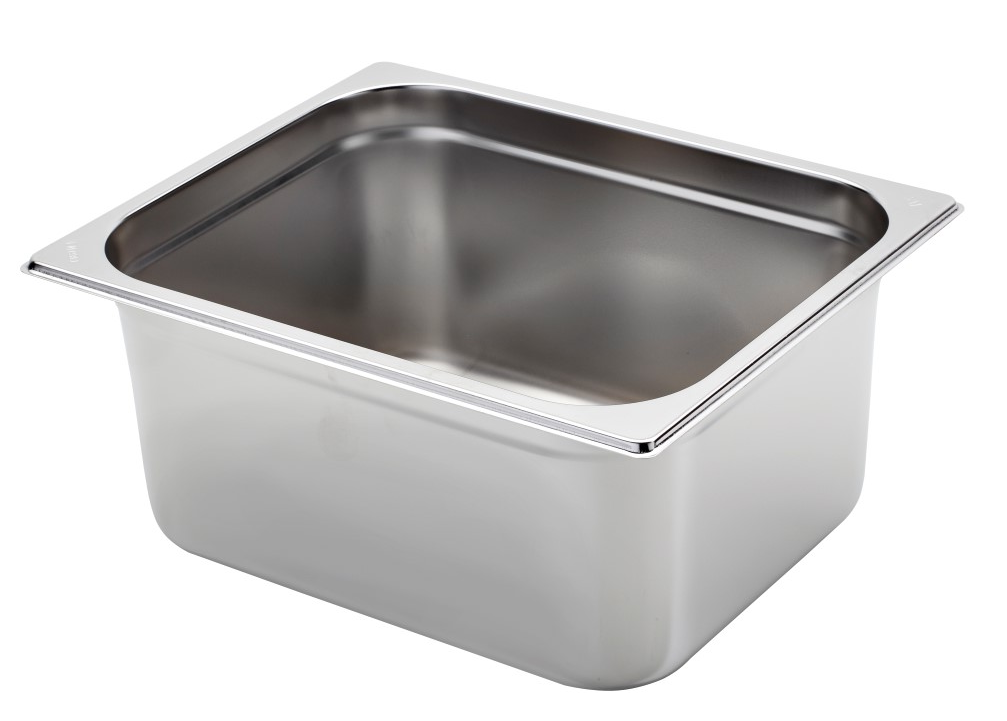 Schüssel aus Edelstahl GN1/2 B 325 mm x T 265 mm x H 100 9,9 L