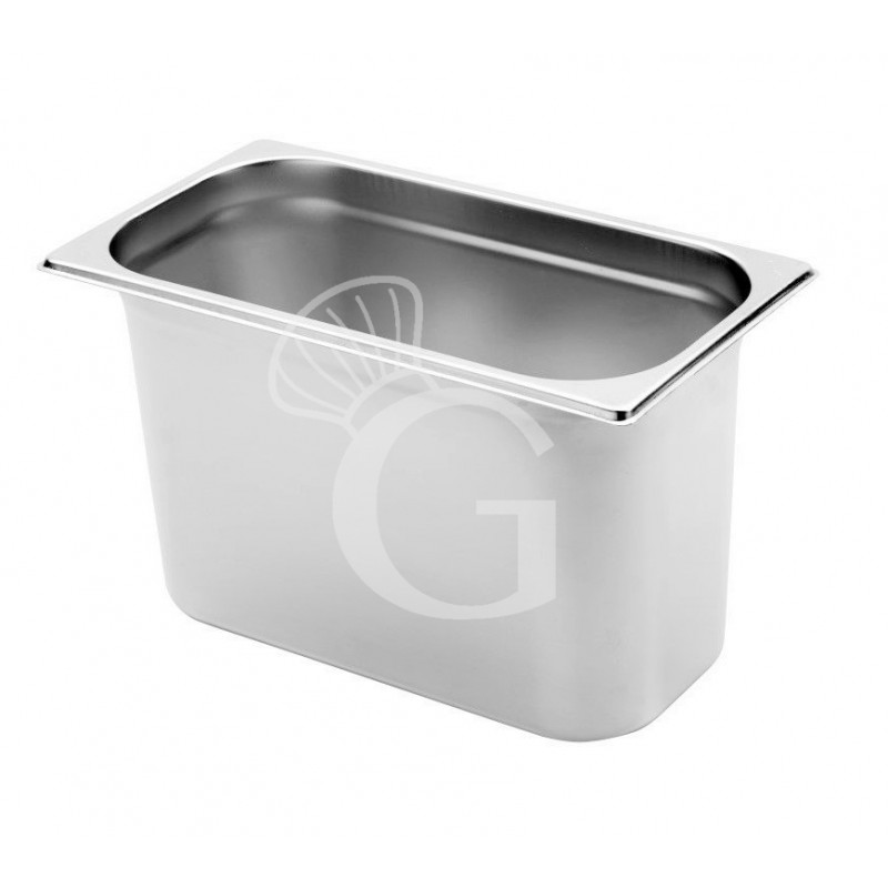 GN Behälter 1/3, Edelstahl, B 325 mm x T 175 mm x H 200 mm, 8,1 Liter