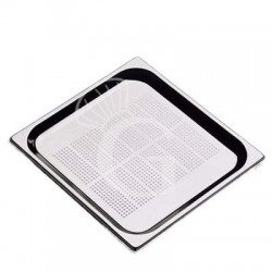 GN Behälter 2/3, perforiert, Edelstahl, 13,6 Liter, B 353 mm x T 325 mm x H 150 mm