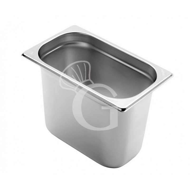 GN Behälter 1/4, Edelstahl, B 265 mm x T 162 mm x H 200 mm, 4,9 Liter