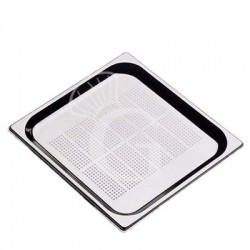 GN Behälter 2/3, perforiert, Edelstahl, 5,5 Liter, B 353 mm x T 325 mm x H 65 mm