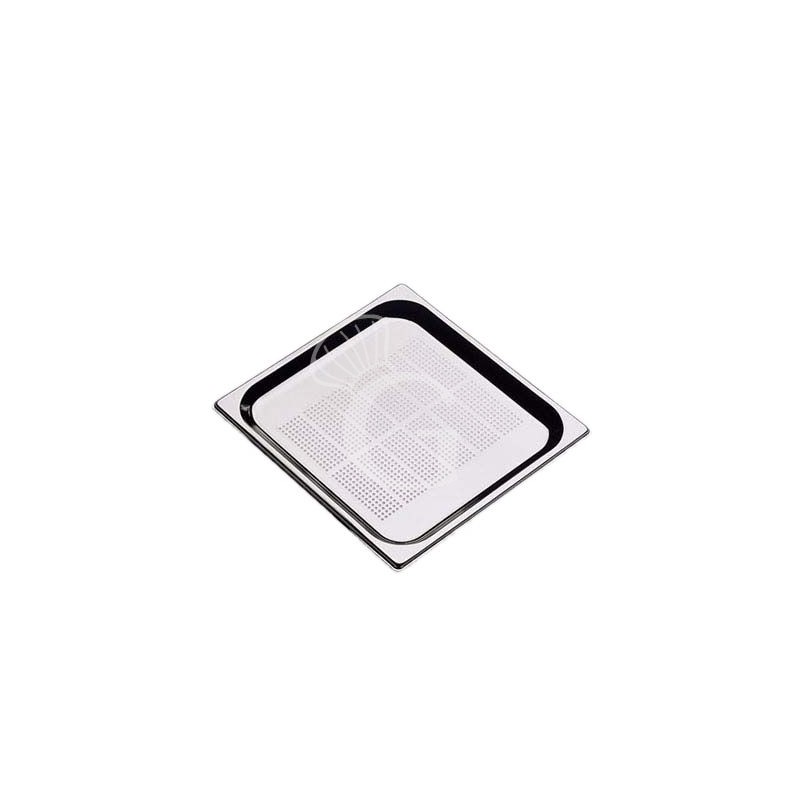 GN Behälter 2/3, perforiert, Edelstahl, 5,5 Liter, B 353 mm x T 325 mm x H 65 mm