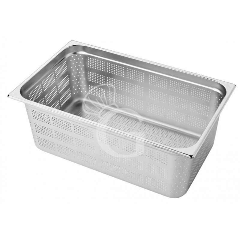 GN Behälter 1/1, perforiert, Edelstahl, 30 Liter, B 530 mm x T 325 mm x H 200 mm