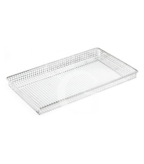 Backblech GN1/1 für Frittiertes, Edelstahl, perforiert, rechteckig, 530 mm x 325 mm