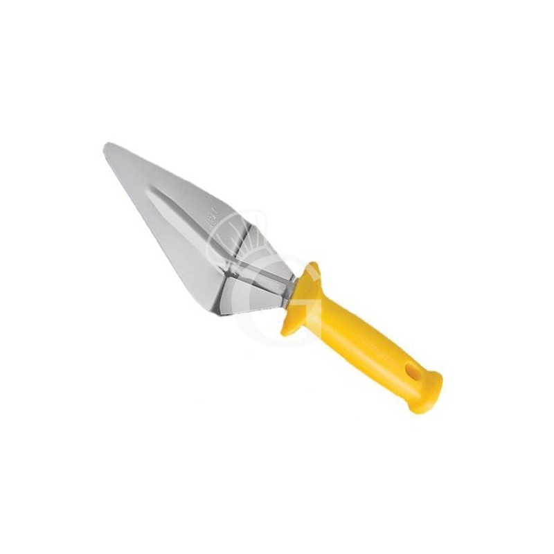 Pizzaheber, Edelstahl, dreieckig, Klingenlänge 90x120 mm