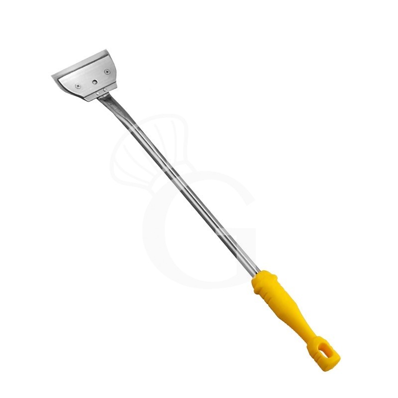 Grillkratzer/Grillschaber für Grillgitter und Grillplatten, Edelstahl, B 110 mm x T 30 mm x H 600 mm