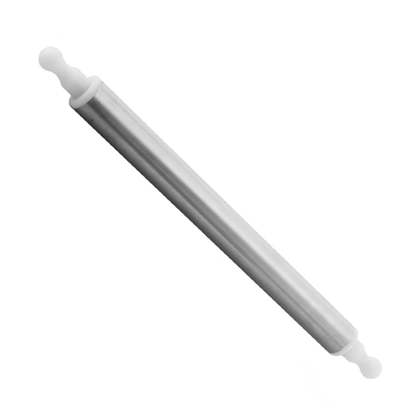 Teigroller aus Edelstahl – drehend – Durchmesser 5 cm – B 65 cm