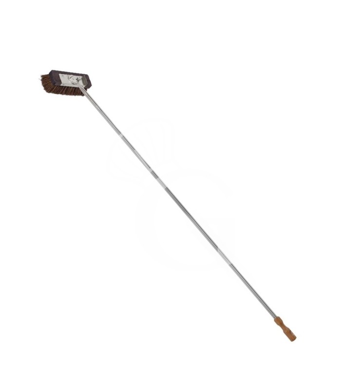 Drehbare Pizzaofenbürste für Elektro-Pizzaofen, Naturfaser, B 220 mm x T 90 mm x H 1700 mm