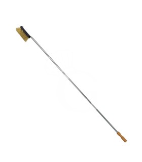 Pizzaofenbürste für Holz-Pizzaofen, Messing, B 50,5 mm x T 80 mm x H 1700 mm