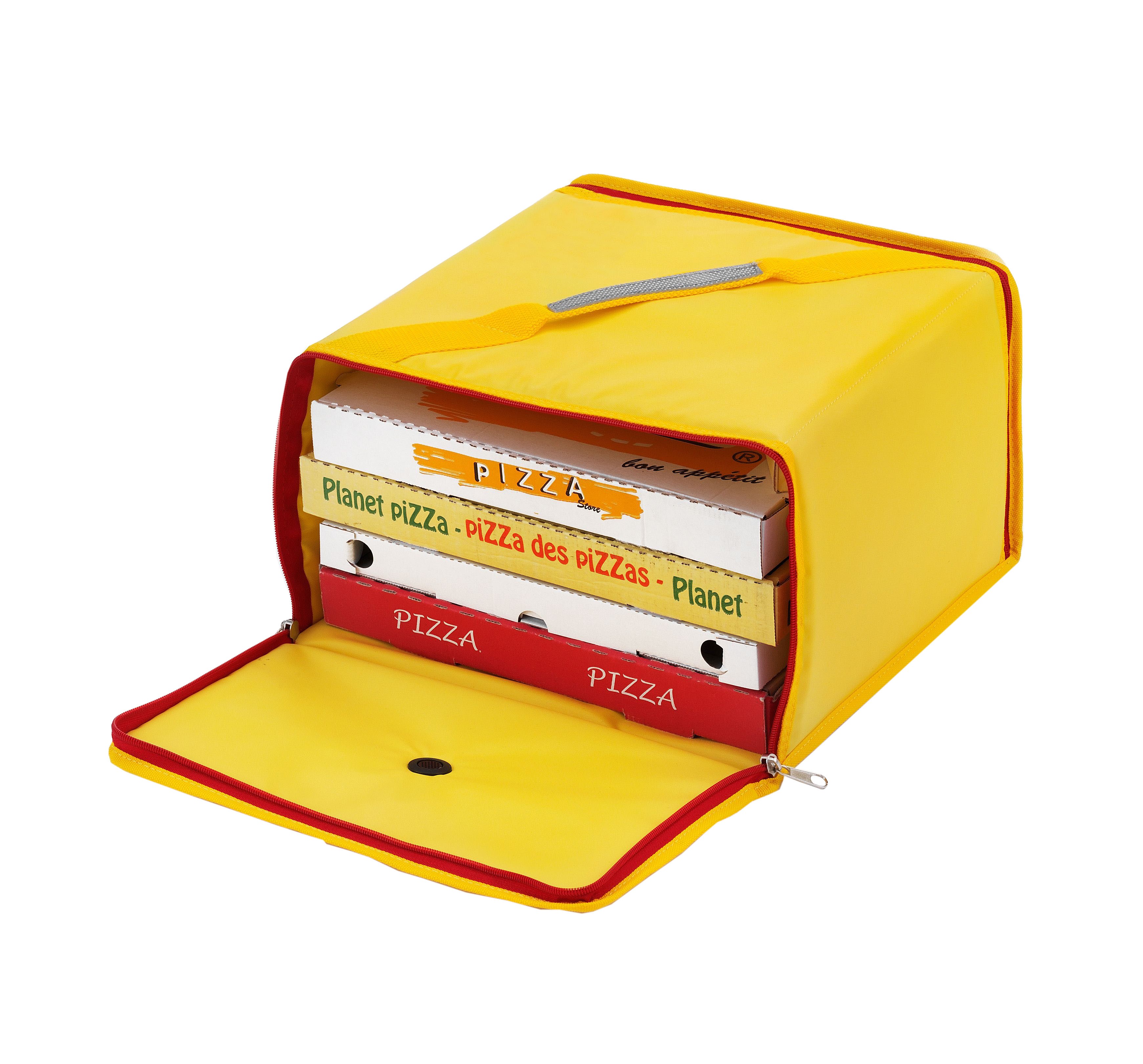 Pizza-Transporttasche, Thermotasche, PizzaBag, faltbar, Nylonstoff, B 1020 mm X T 420 mm X H 200 mm