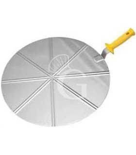 Pizzaheber, Edelstahl, Ø 500 mm, mit 8 Portionen-Einteilung