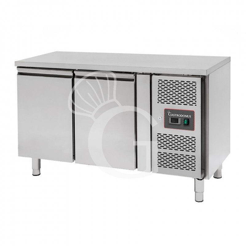 Kühltisch, 2-türig, Tiefe 600 mm, Temperatur -2°C/+8°C, Energieklasse E