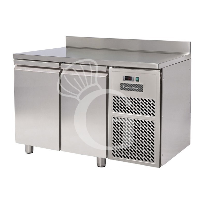 Tiefkühltisch, 2-türig, Aufkantung, T 700 mm, -18°C/-22°C , Energieklasse E