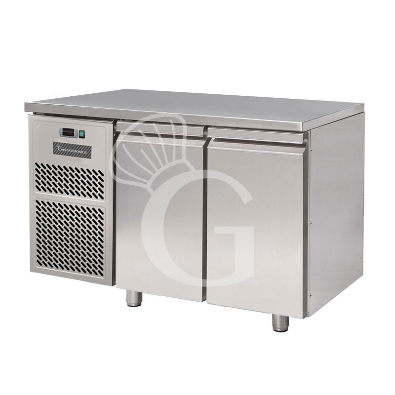 Kühltisch, 2-türig, Tiefe 800 mm, 0°C/+10°C, Motor auf der linken Seite, Energieklasse D Kühltisch, 2-türig, Tiefe 800 mm, 0°C/+10°C, Motor auf der linken Seite, Energieklasse D