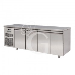Kühltisch, 4-türig, Tiefe 800 mm, 0°C/+ 10°C, Motor auf der linken Seite, Energieklasse D