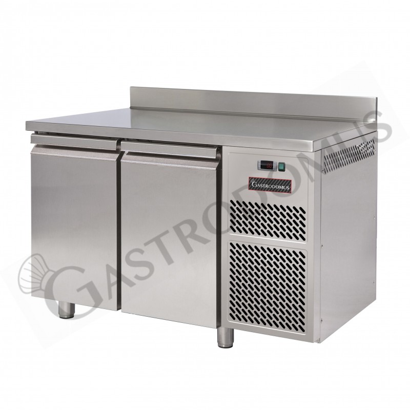 Tiefkühltisch, 2-türig, Aufkantung, T 600 mm, -18°C/-22°C , Energieklasse E