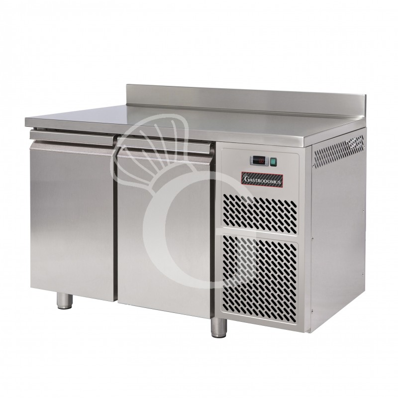 Tiefkühltisch, 2-türig, Aufkantung, T 600 mm, -18°C/-22°C , Energieklasse E