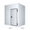 Kühlzelle, positiv, mit Fußboden, B 1740 mm x T 1340 mm x H 2540 mm