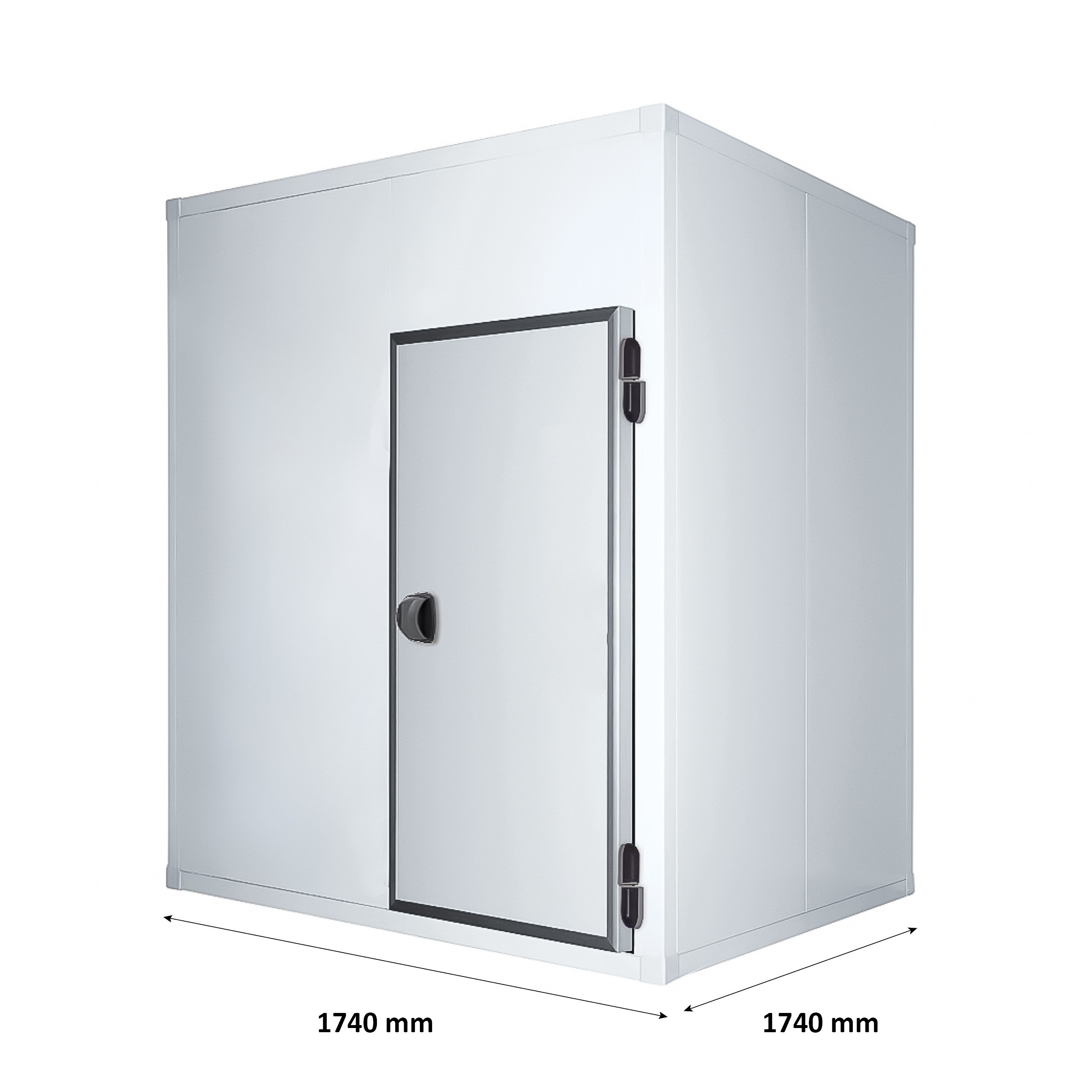 Kühlzelle, positiv, mit Fußboden, B 1740 mm x T 1740 mm x H 2340 mm