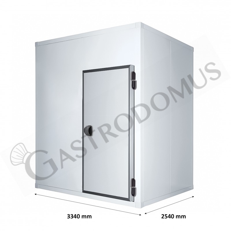 Kühlzelle, positiv, ohne Fußboden, B 3340 mm x T 2540 mm x H 2070 mm