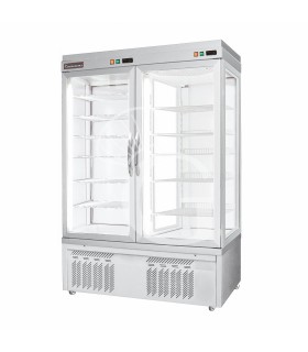 Kuchenvitrine, statisch, 2-türig, 855 L, +2°C/+10°C, Glastür