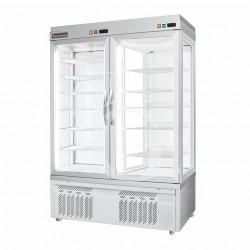 Kuchenvitrine, statisch, 2-türig, 810 L, -25°C/+5°C, Glastür