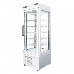 Kuchenvitrine/Panoramavitrine, Umluftkühlung, 430 L, -25°C/+5°C, 4 Glasseiten