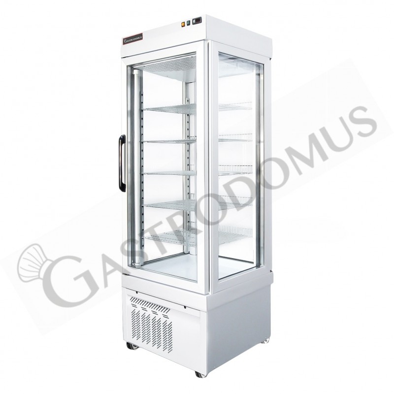 Kuchenvitrine, statisch, 450 L, +2°C/+10°C, 4 Glasseiten