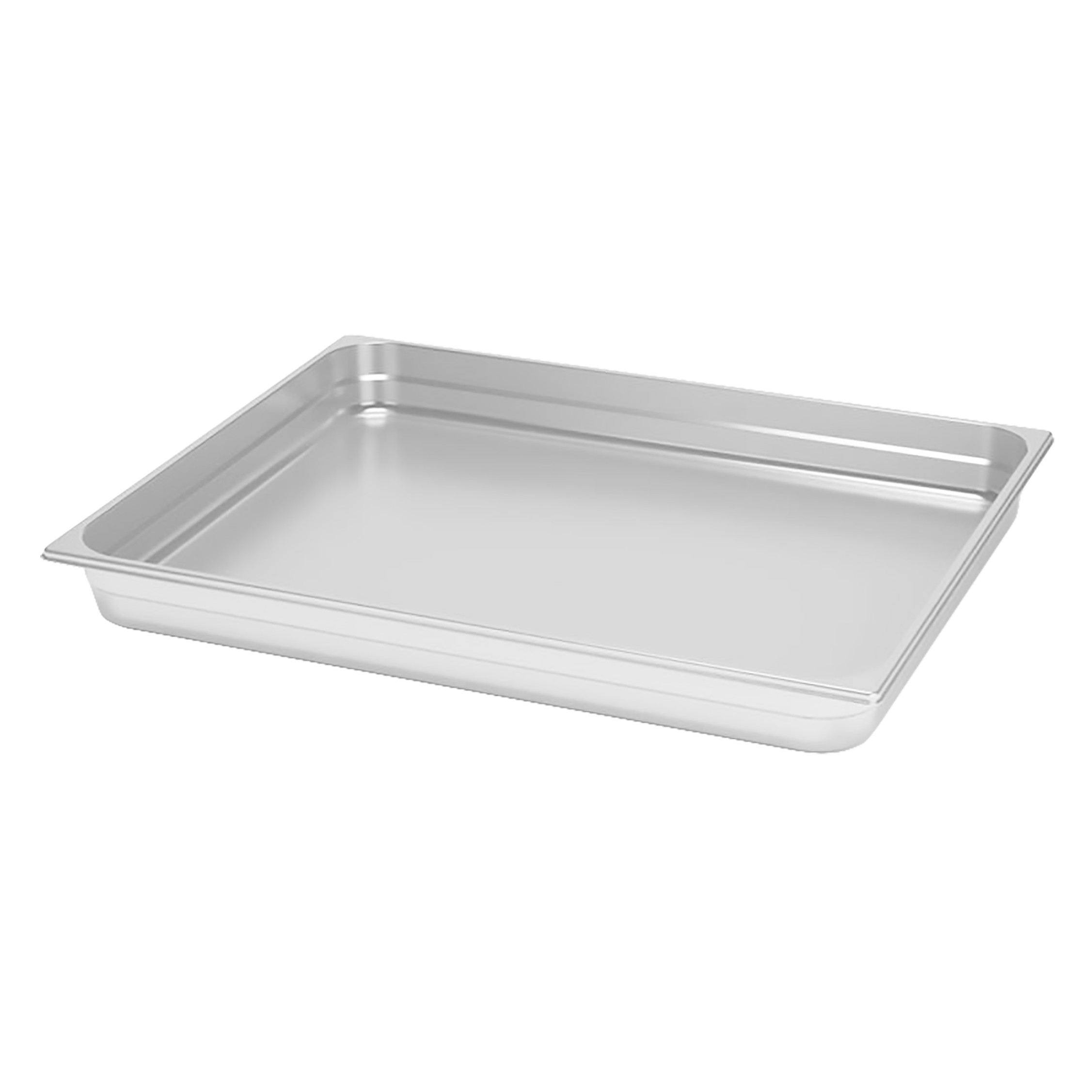 Pizzablech GN1/2 aus Edelstahl, quadratisch, B 325 mm x T 265 mm x H 20 mm