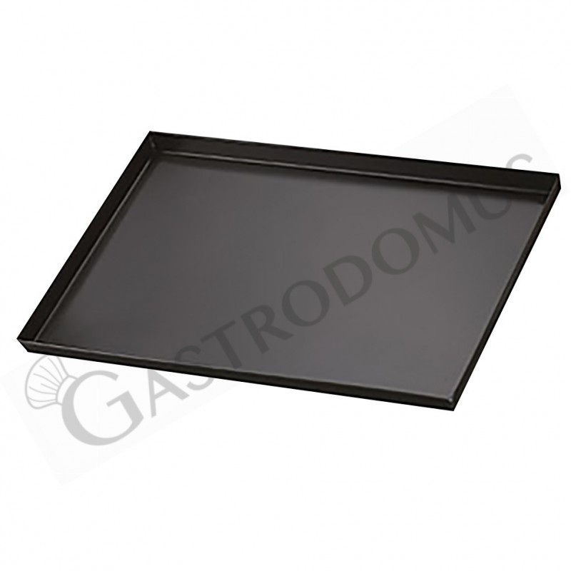 Backblech, aluminisiert, blau, rechteckig, B 600 mm x T 400 mm x H 40 mm