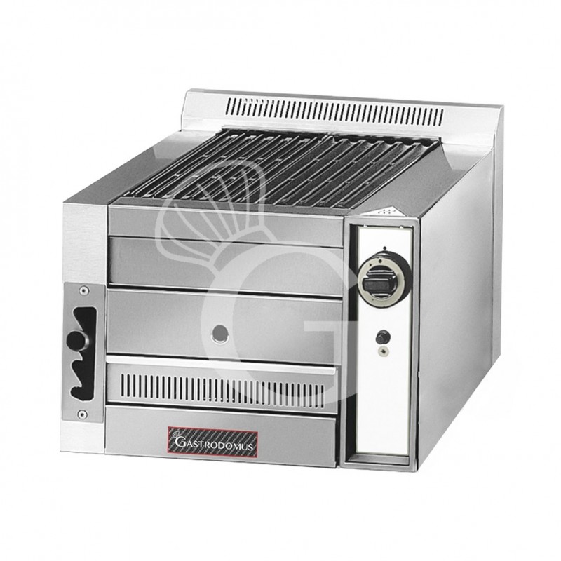 Lavasteingrill, B 490 mm x T 700 mm x H 380 mm,  8500 W