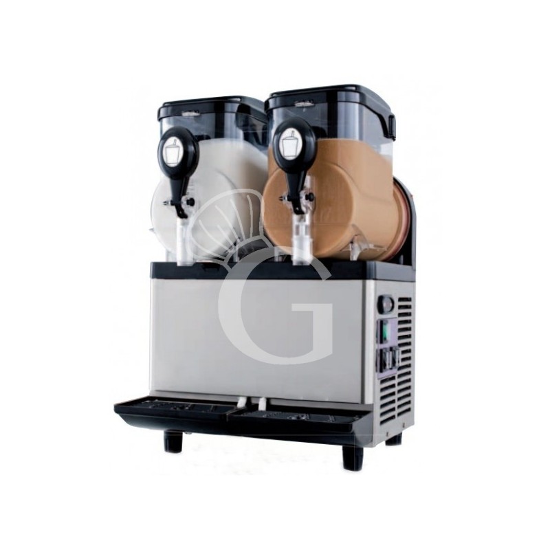 Ice-Slush-Maschine, Sorbets und Granitas, 2 Behälter, 5 L+ 5 L, 560 W Ice-Slush-Maschine, Sorbets und Granitas, 2 Behälter, 5 L+ 5 L, 560 W