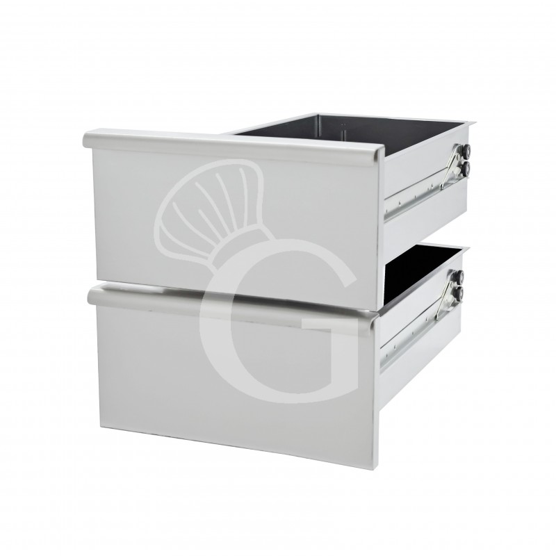 2 Schubladen, B 600 mm x T 490 mm x H 400 mm 2 Schubladen, B 600 mm x T 490 mm x H 400 mm