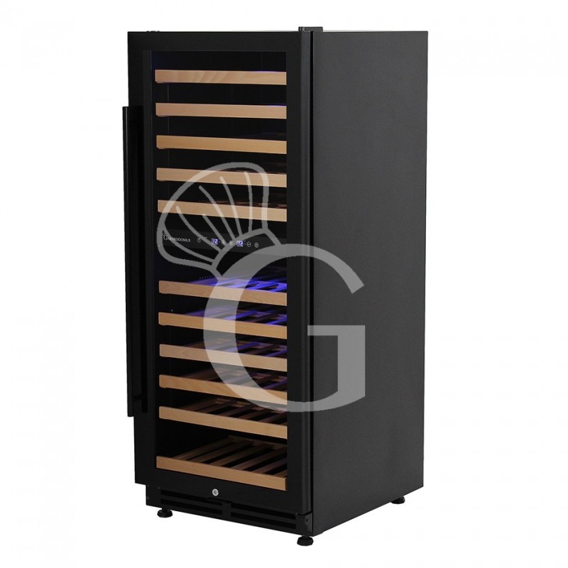 Einbau-Weinkühlschrank, (280 Liter), 2 Kühlzonen, 11 Fächer, 121 Flaschen, Temperatur +5°C/+22°C, Umluftkühlung