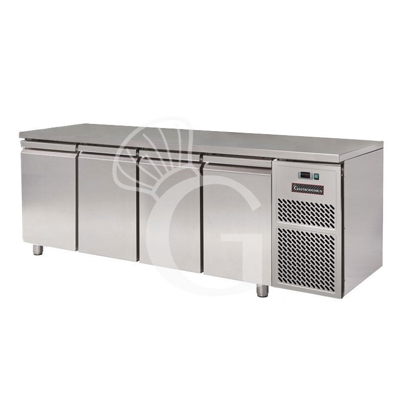 Kühltisch, 4-türig, T 800 mm, 0°C/+10°C, Energieklasse A Kühltisch, 4-türig, T 800 mm, 0°C/+10°C, Energieklasse A
