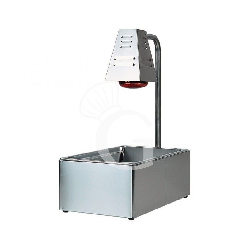 Pommeswärmer mit Infrarot-Lampe, GN1/1 Warmhaltewanne Pommeswärmer mit Infrarot-Lampe, GN1/1 Warmhaltewanne
