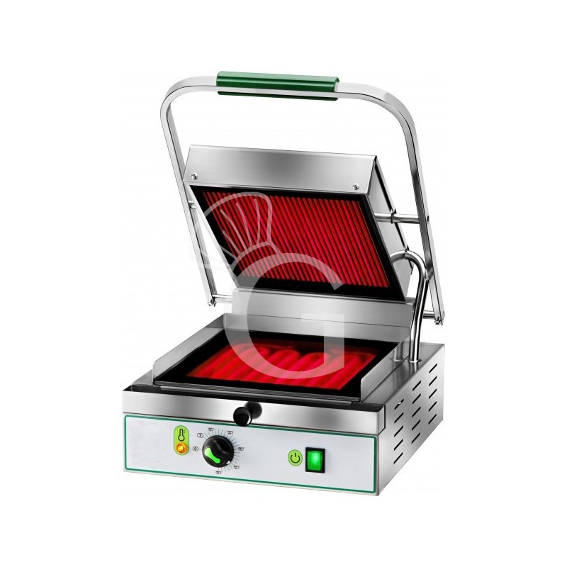 Kontaktgrill, Glaskeramik, glatt, B 340 mm x T 450 mm x H 190 mm