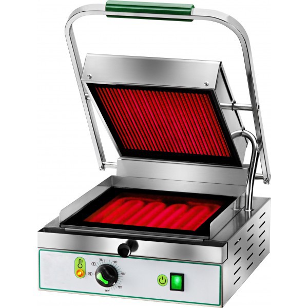 Kontaktgrill, Glaskeramik, glatt, B 340 mm x T 450 mm x H 190 mm