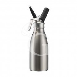 Schlagobersspender / Sahnespender / Sahnesyphon (1 Liter), Edelstahl,