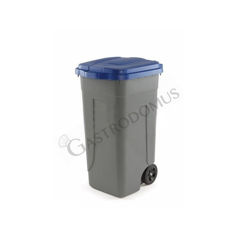 Mülleimer (80 Liter), blau/grau, Polyethylen
