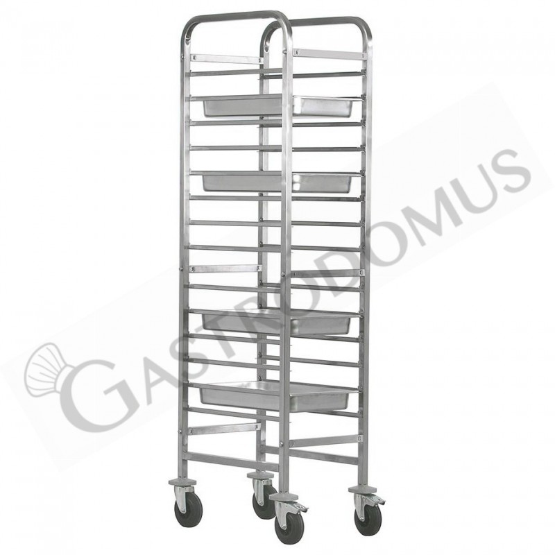 Tablettwagen/Gastronormwagen, 14 GN 1/1 Bleche, B 460 mm x T 620 mm x H 1820 mm Tablettwagen/Gastronormwagen, 14 GN 1/1 Bleche, B 460 mm x T 620 mm x H 1820 mm