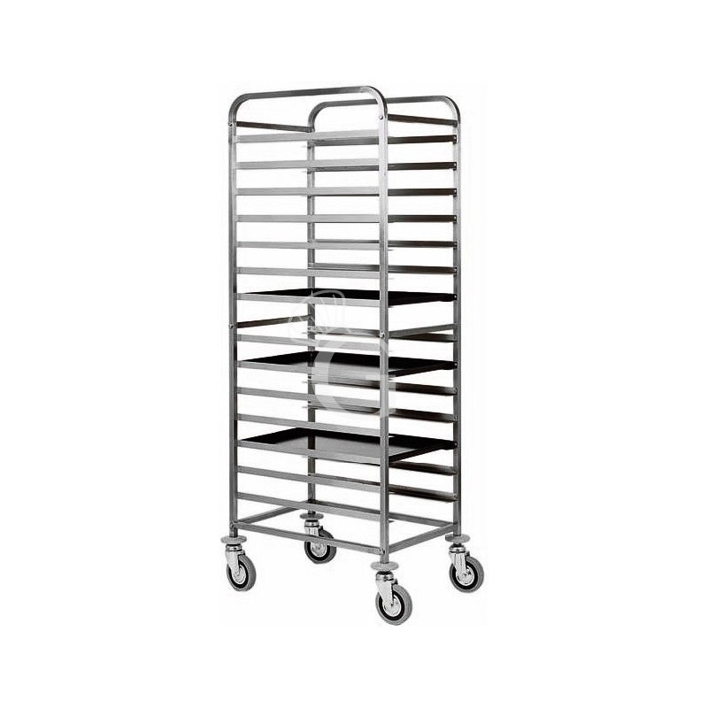 Blechwagen, 20 Backbleche (600x400 mm), B 520 mm x T 720 mm x H 1820 mm Blechwagen, 20 Backbleche (600x400 mm), B 520 mm x T 720 mm x H 1820 mm