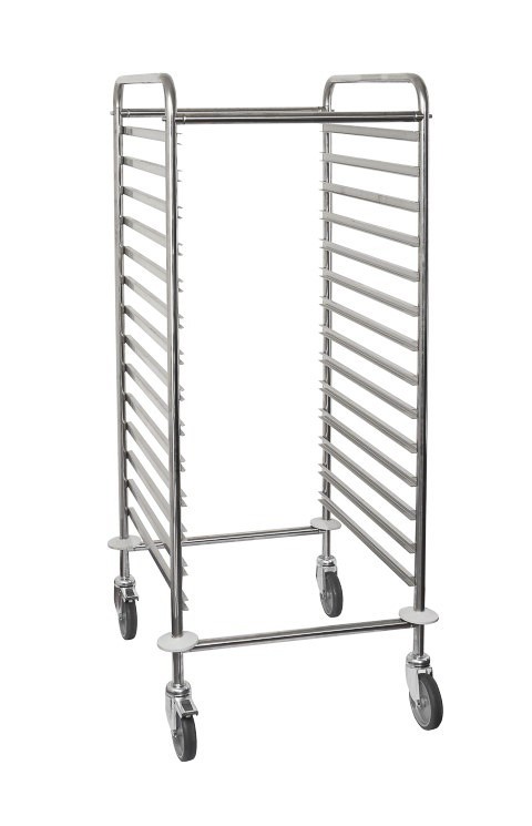 Tablettwagen/Gastronorm, 14 GN 2/1 Blech B 750 mm x T 550 mm x H 1450 mm