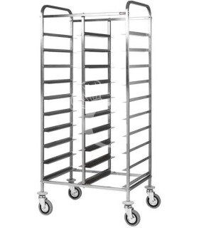Tablettwagen, 20 GN 1/1 Tabletts, B 740 mm x T 620 mm x H 1750 mm