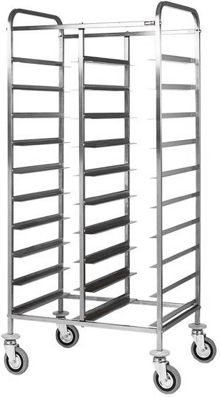 Tablettwagen, 20 GN 1/1 Tabletts, B 740 mm x T 620 mm x H 1750 mm