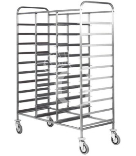 Tablettwagen/Gastronormwagen, 30 GN 1/1 Tabletts – B 1100 mm x T 620 mm x H 1750 mm