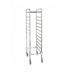 Tablettwagen/Regalwagen, 11 EN Tabletts (maximale Abmessungen: 530 mm x 370 mm)