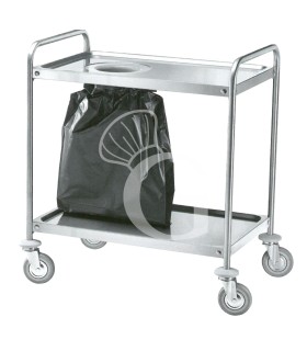 Servicewagen – Edelstahl – gelocht – B 1100 mm x T 600 mm x H 940 mm